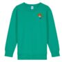 Childrens Unisex Organic Cotton Embroidered Robin Christmas Jumper, thumbnail 4 of 11