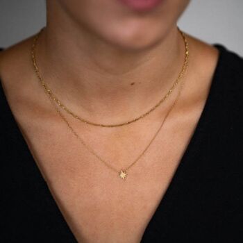 Gold Vermeil Plated Twisted Rope Chain, 4 of 6