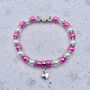 Personalised Heart Charm Bracelet Star Of The Week Bracelet, thumbnail 10 of 10