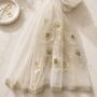 Gold Trim Floral Embroidered Occasion Shawl, thumbnail 3 of 6