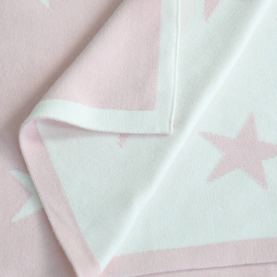 Personalised Pink Star Blanket By My 1st Years | notonthehighstreet.com