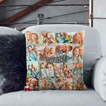 Personalised Mother's Day Photo Cushion, 5 of 7