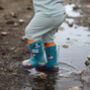Squelch Transparent Wellies And Three Sock Set Puppy, thumbnail 1 of 7