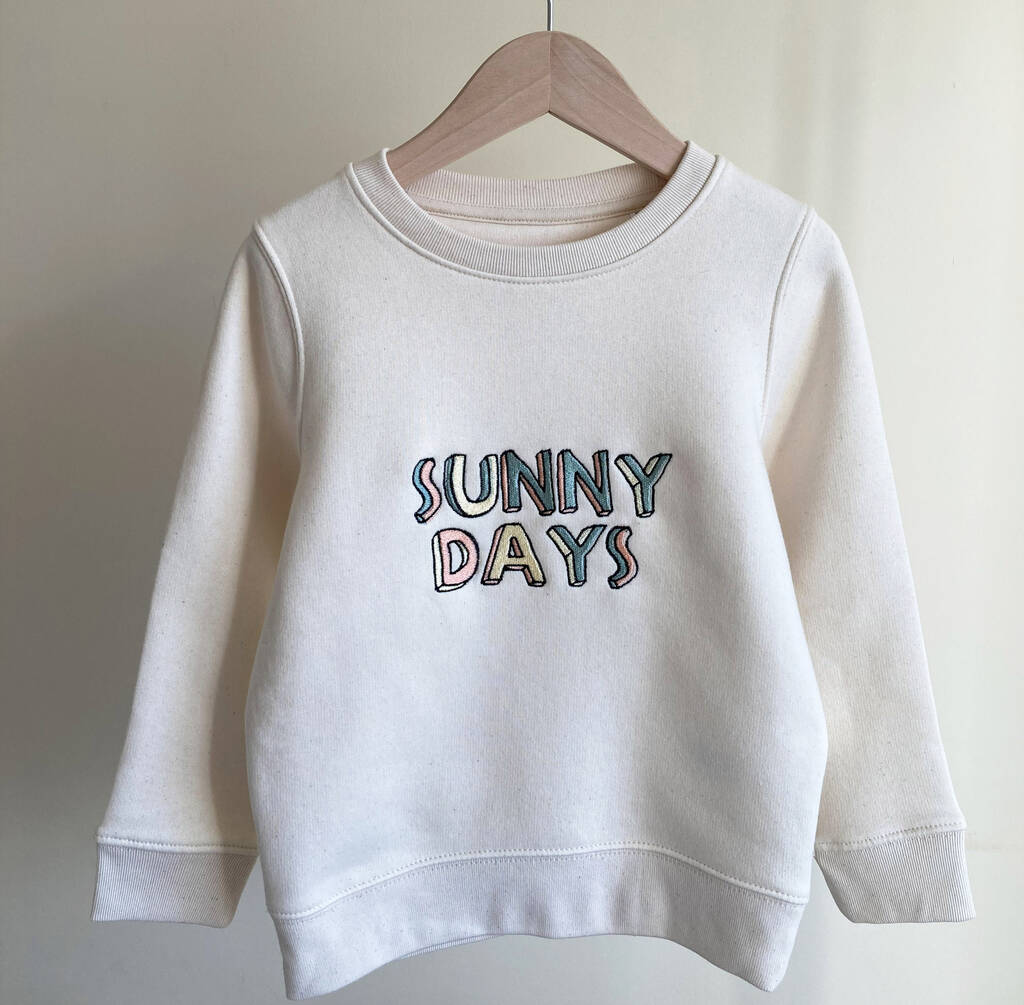 Children's Organic Sunny Days Sweatshirt, 1 of 2