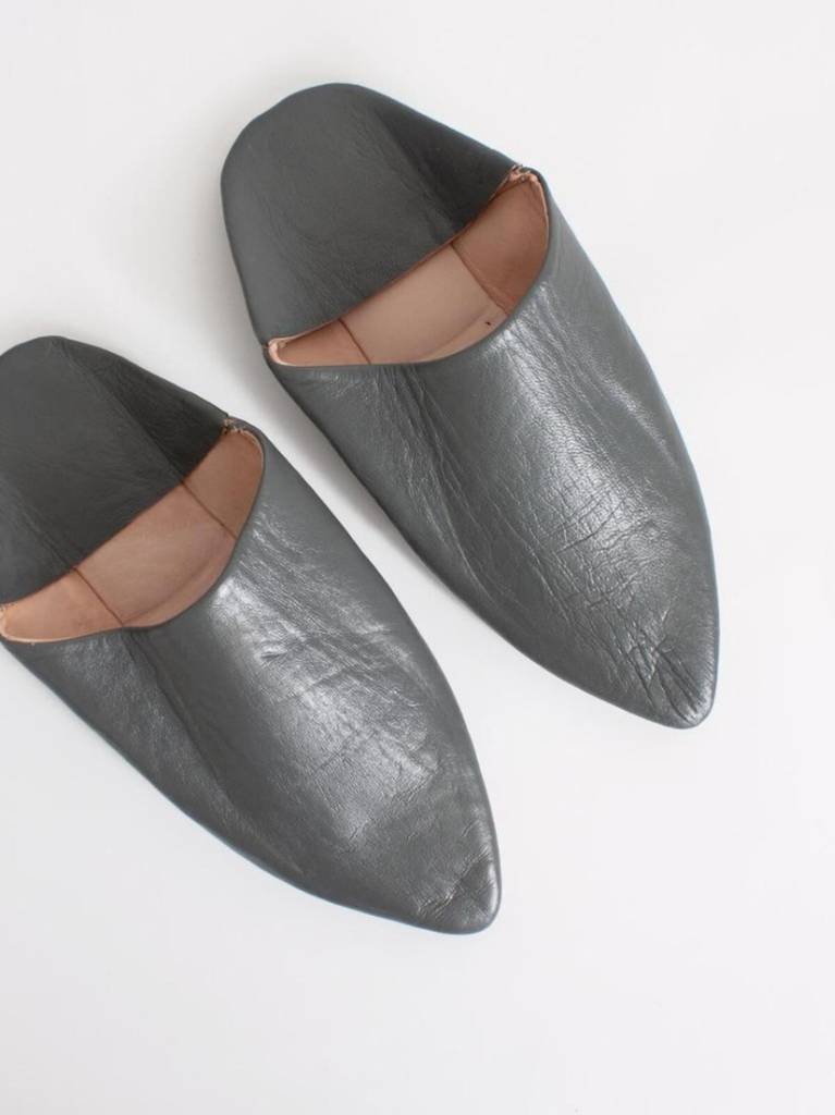 Moroccan Classic Pointed Womens Babouche Slippers By Bohemia ...