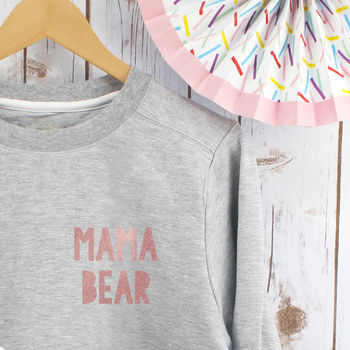 Mama Bear And Baby Bear Twinning Sweatshirts Set, 2 of 8