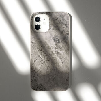 Grey Marble Eco Friendly, Biodegradable Phone Case, 8 of 8