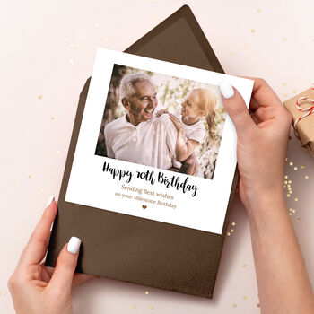 Photo Birthday Card For 60th, 70th, 80th Birthday, 8 of 10