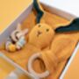 Bunny Muslin New Baby Gift Set In Keepsake Box, thumbnail 4 of 12