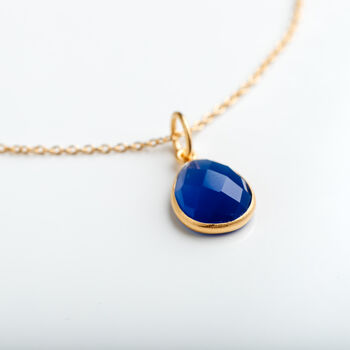 Gold Plated Gemstone Necklace, 3 of 10
