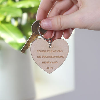 Personalised Map Location Heart Keyring, 2 of 3