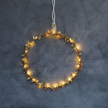 Personalised Christmas Fairy Light Decorative Wreath, 4 of 10