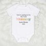 Pastel Personalised You're Going To Be The Best Mummy Or Daddy Baby Vest, thumbnail 4 of 5