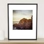 Sunset Rocks, Hemmick Beach Photographic Art Print, thumbnail 1 of 4