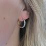 Reversable Gold / Silver Hoops, thumbnail 2 of 3
