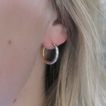 Reversable Gold / Silver Hoops, 2 of 3
