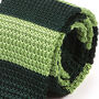 Light Green Duo Striped Silk Knitted Tie, thumbnail 2 of 3