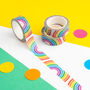 Bright Rainbows Washi Tape, thumbnail 1 of 2