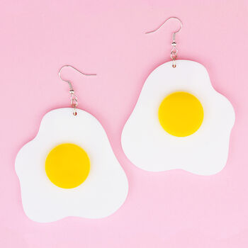 Fun Statement Fried Egg Earrings, 2 of 4