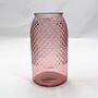 Recycled Glass Vase | 28cm 'Diamond' | Five Colours, thumbnail 3 of 4