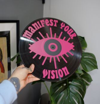 Manifest Upcycled 12' Lp Vinyl Record Decor, 5 of 8