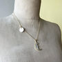 Man In The Moon Mother Of Pearl Shell Necklace, thumbnail 5 of 9