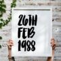 Special Date Personalised Print Valentine's Gift, thumbnail 3 of 6