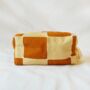 Tilly Make Up Bag Terracotta And Beige, thumbnail 1 of 2