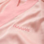 Leo Zodiac Pink Silk Robe, thumbnail 2 of 7
