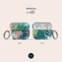 Jungle Leaves Air Pod Case With Keychain, thumbnail 6 of 6