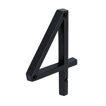 Five Inch Black House Numbers 0 Nine, 5 of 10