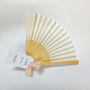 Wedding Hand Fan Guest Gift With Personalised Tag, thumbnail 7 of 8