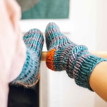 Knit Kit 'Sock It To Me' Lounge Socks, 4 of 11