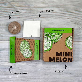 Mini Melon Cucamelon Grow Pot Kit, 2 of 9