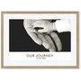 Personalised Black And White Our Journey Art Print, thumbnail 3 of 4