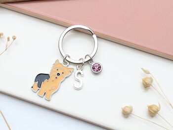 Personalised Yorkshire Terrier Keyring, 6 of 9
