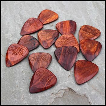 Merry Christmas Timber Guitar Pick In A Gift Box, 8 of 9