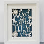 We Are All Mad Paper Cut Wall Art, thumbnail 8 of 10