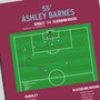 Ashley Barnes First Goal – Burnley Vs Blackburn Rovers – Championship 2022 Print, thumbnail 2 of 2