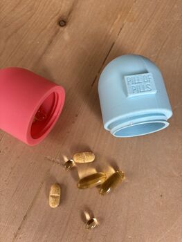 Pop Art Giant Pill Shaped Medicine / Vitamin Container, 5 of 9