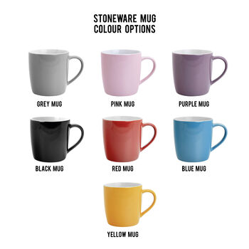 Personalised Rise And Shine Stoneware Mug, 7 of 7