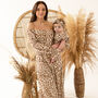 Matching Family Ladies Leopard Maxi Dress, thumbnail 1 of 7