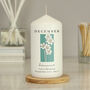 Personalised Birth Flower Pillar Candle, thumbnail 12 of 12