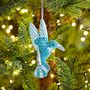 Beaded Kingfisher Christmas Decoration, thumbnail 2 of 7