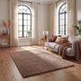 The Rugs Plain Beige Shaggy Rug, thumbnail 1 of 12