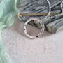 Hammered Silver Family Circle Birthstone Necklace, thumbnail 4 of 9