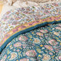 Handcrafted Floral Cotton Bedspread Boho Quilt, thumbnail 3 of 8