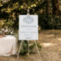 Monogram Wedding Welcome Sign, thumbnail 4 of 5