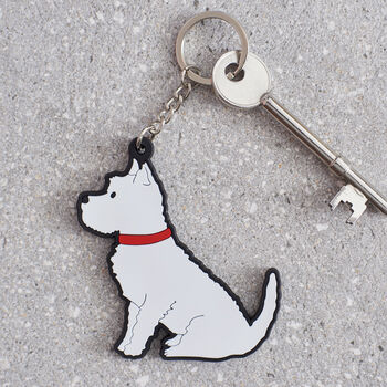Westie Key Ring Personalisation Available, 3 of 4