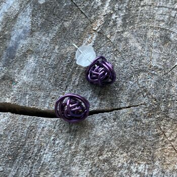 Wire Ball Ear Studs, 5 of 6